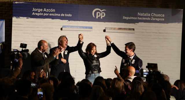 Los candidatos a la DGA y la alcaldía, en la plaza San Felipe