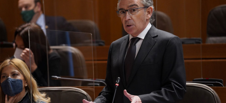 Luis María Beamonte, en el pleno de este viernes