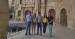 Concejales del Partido Popular a la puerta del Ayuntamiento de Alcañiz