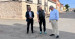 Joaquín Juste y Jesús Fuertes visitaron la localidad de Muniesa para ver el estado de la travesía en compañía de su alcalde