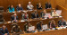 La bancada popular, durante el pleno